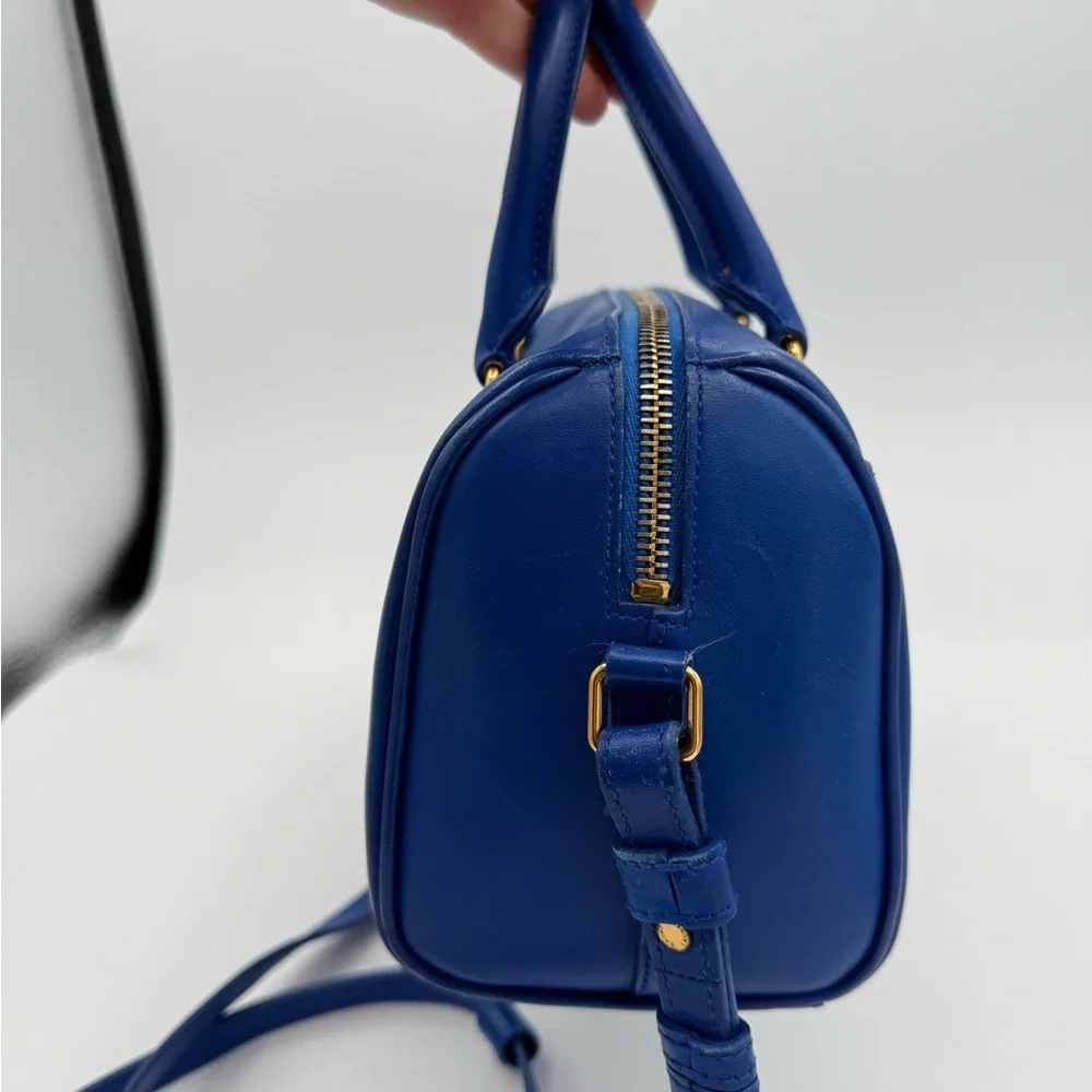 Saint Laurent Vibrant Blue Satchel - Picture 3 of 10